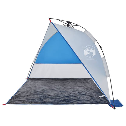 Strandtent waterdicht snelontgrendeling azuurblauw
