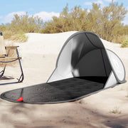 Strandtent pop-up 190x80x60 cm grijs