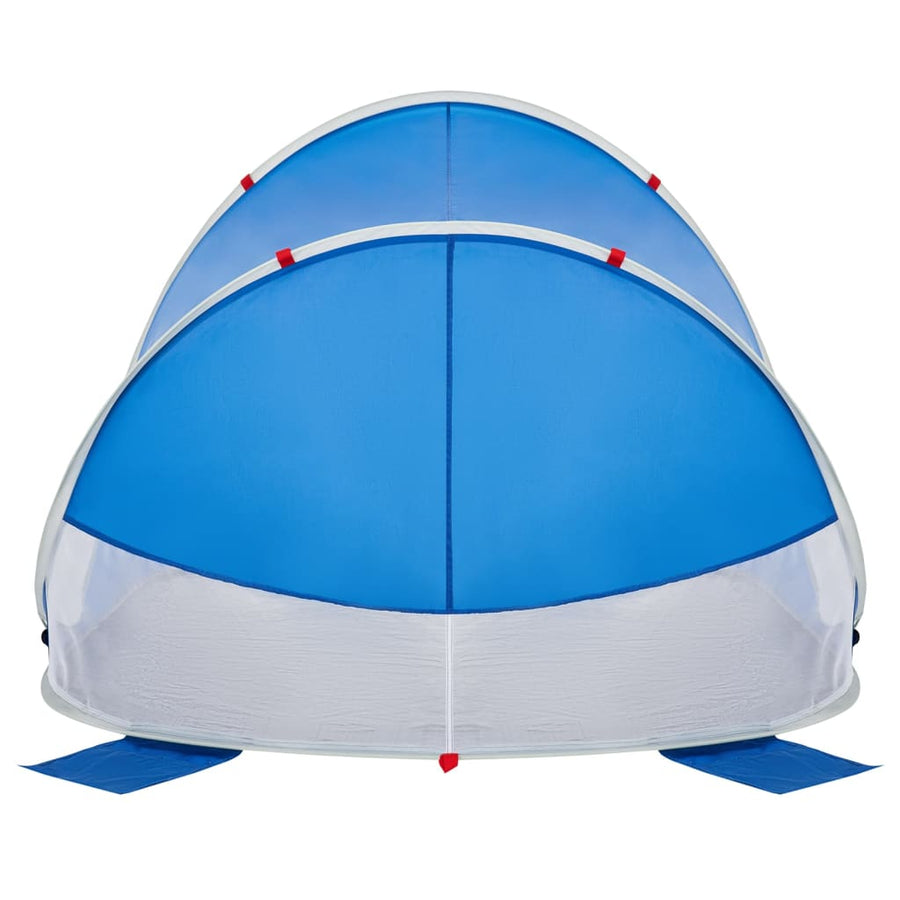 Strandtent 2-persoons pop-up waterdicht azuurblauw
