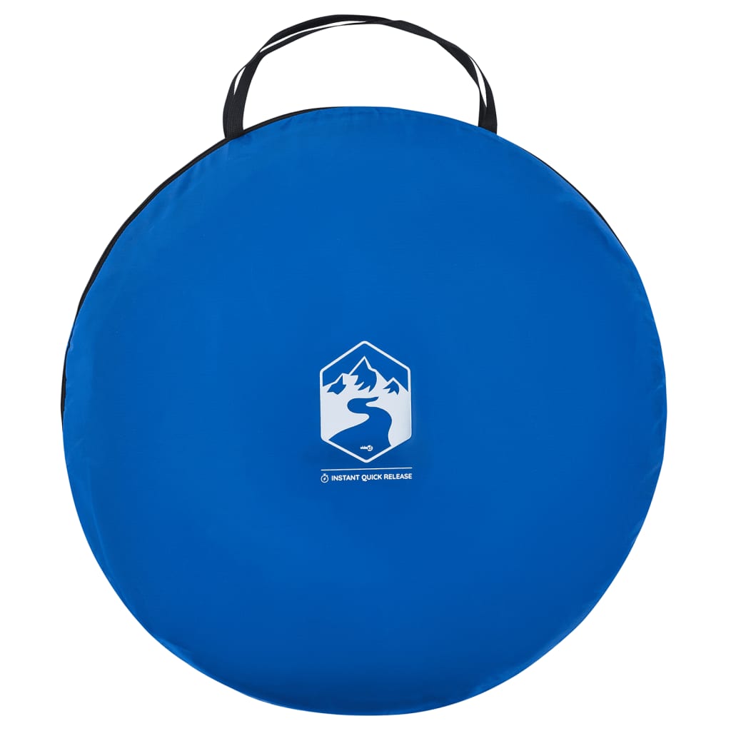 Strandtent 2-persoons pop-up waterdicht azuurblauw