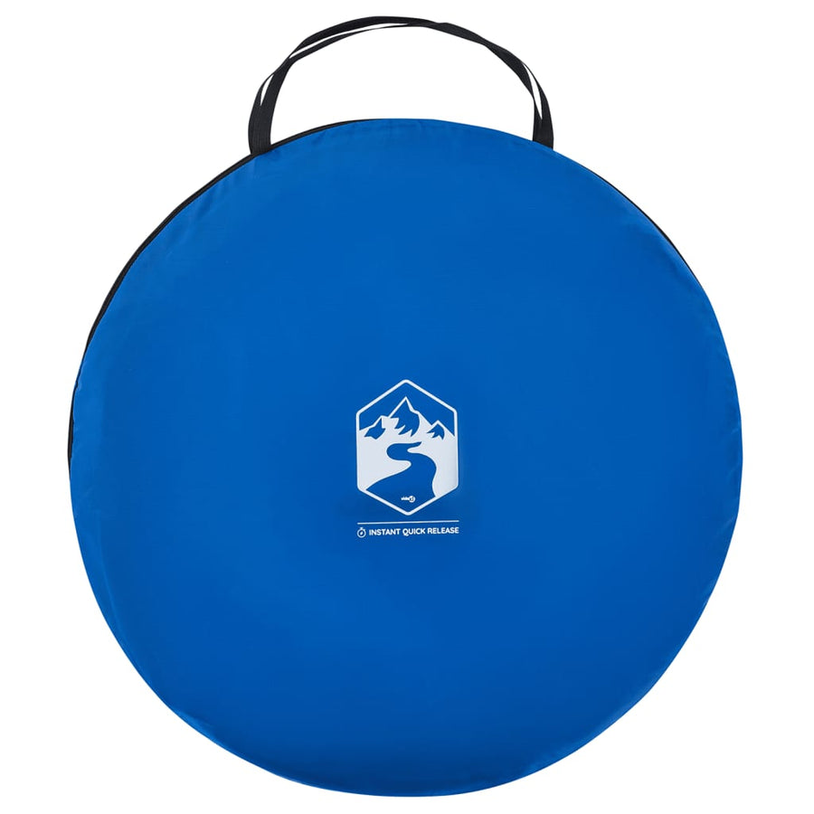 Strandtent 2-persoons pop-up waterdicht azuurblauw
