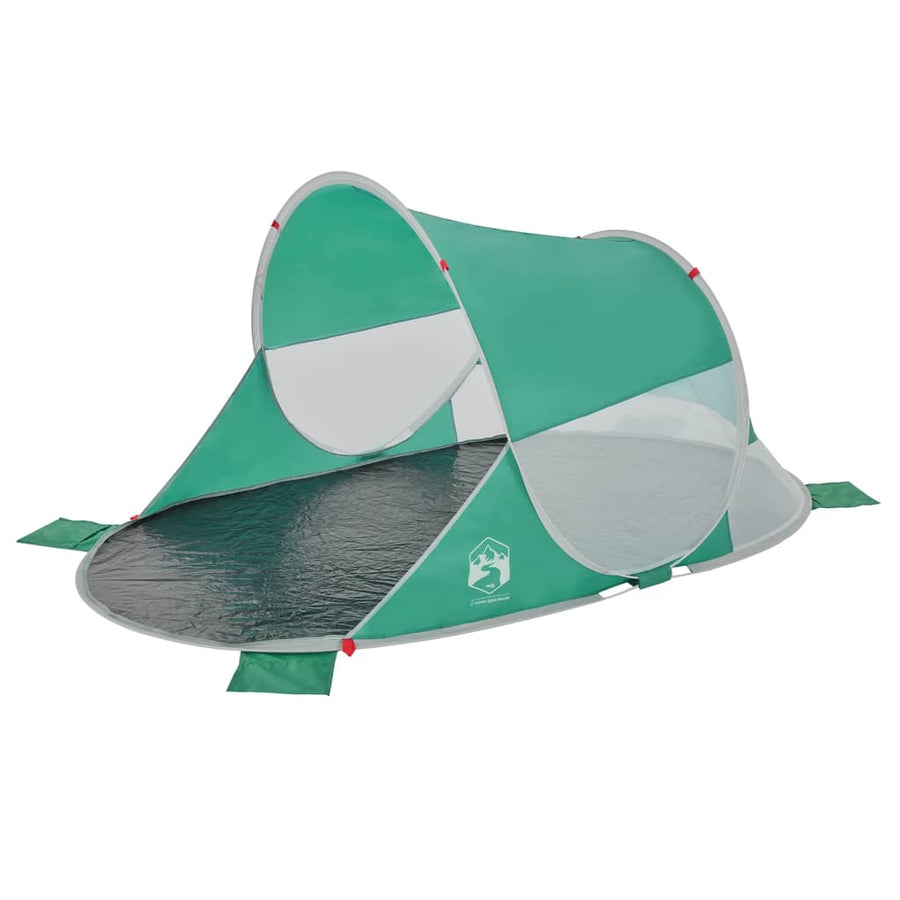 Strandtent 2-persoons pop-up waterdicht zeegroen