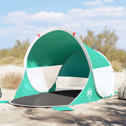Strandtent 2-persoons pop-up 225x158x115 cm zeegroen