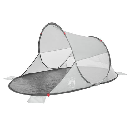 Strandtent 2-persoons pop-up waterdicht grijs