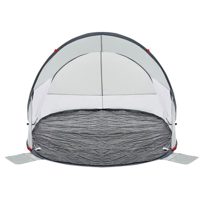 Strandtent 2-persoons pop-up waterdicht grijs