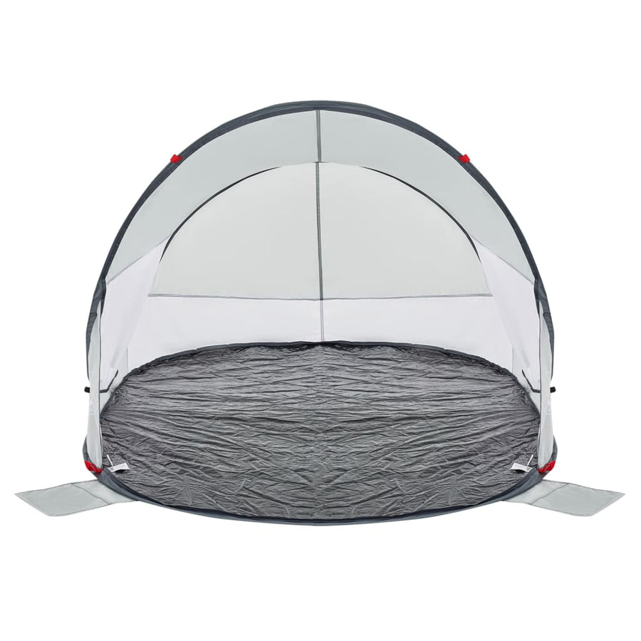Strandtent 2-persoons pop-up waterdicht grijs