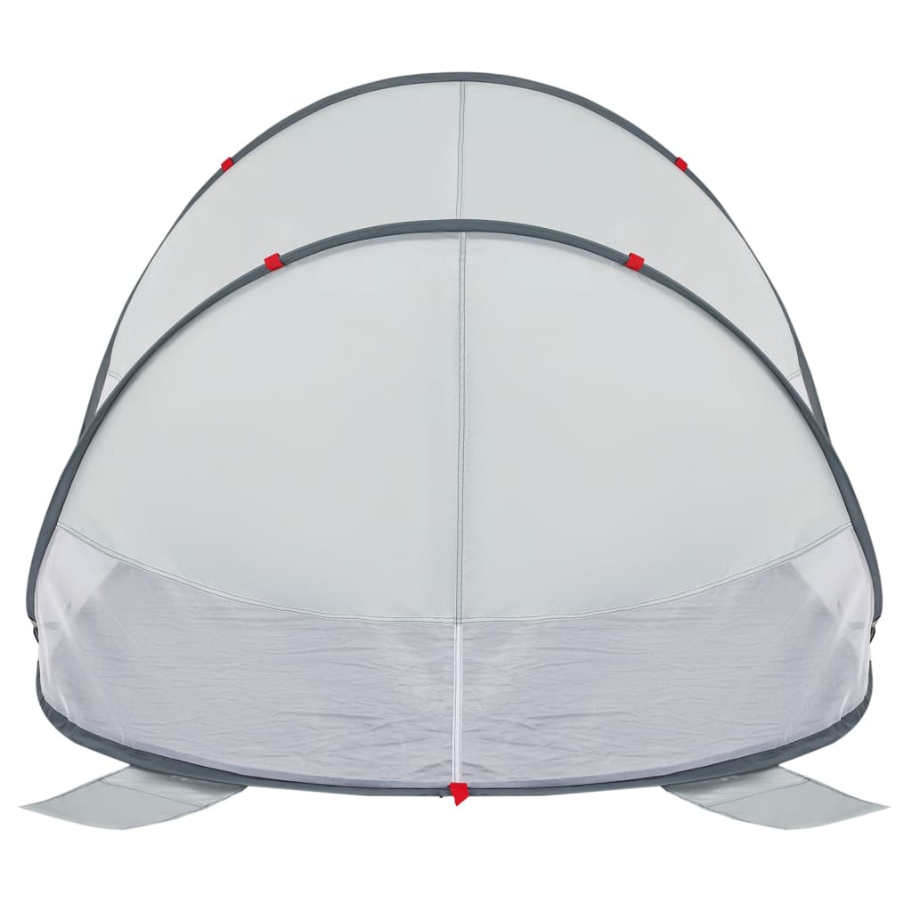 Strandtent 2-persoons pop-up waterdicht grijs