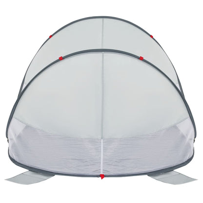 Strandtent 2-persoons pop-up waterdicht grijs