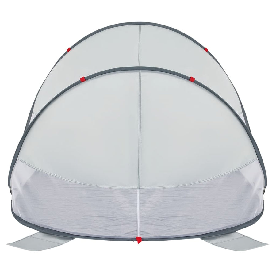 Strandtent 2-persoons pop-up waterdicht grijs