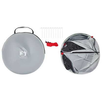 Strandtent 2-persoons pop-up waterdicht grijs