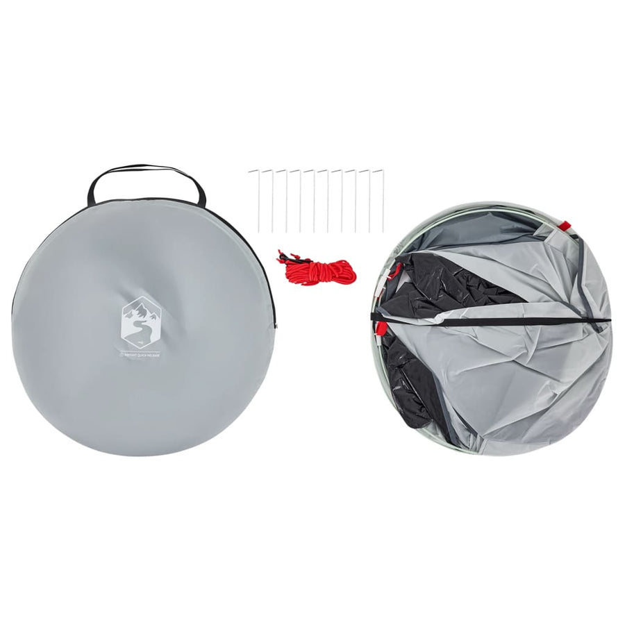 Strandtent 2-persoons pop-up waterdicht grijs