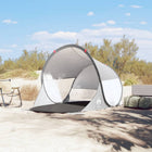 Strandtent 2-persoons pop-up grijs 225x158x115 cm