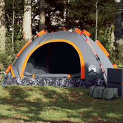 Tent 2-persoons 200x150x120 cm grijs oranje