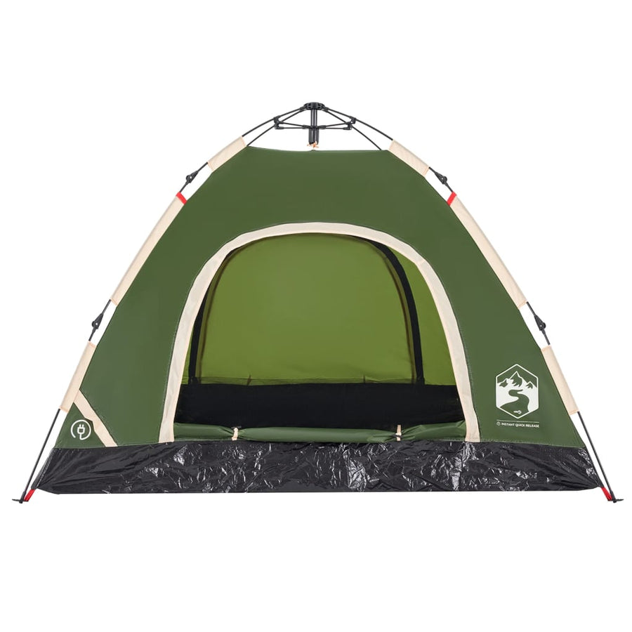 Tent 3-persoons snelontgrendeling groen