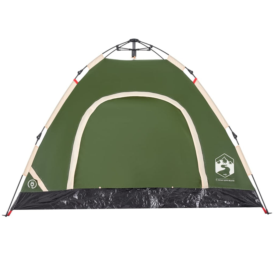 Tent 3-persoons snelontgrendeling groen