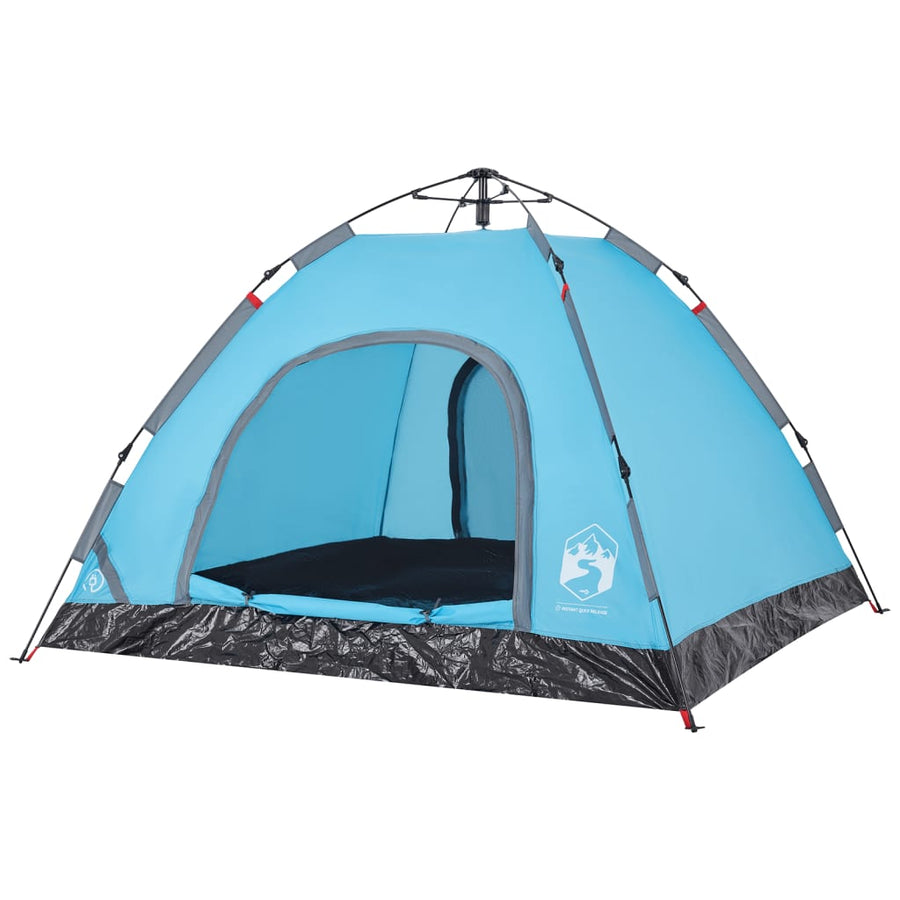 Tent 3-persoons snelontgrendeling blauw