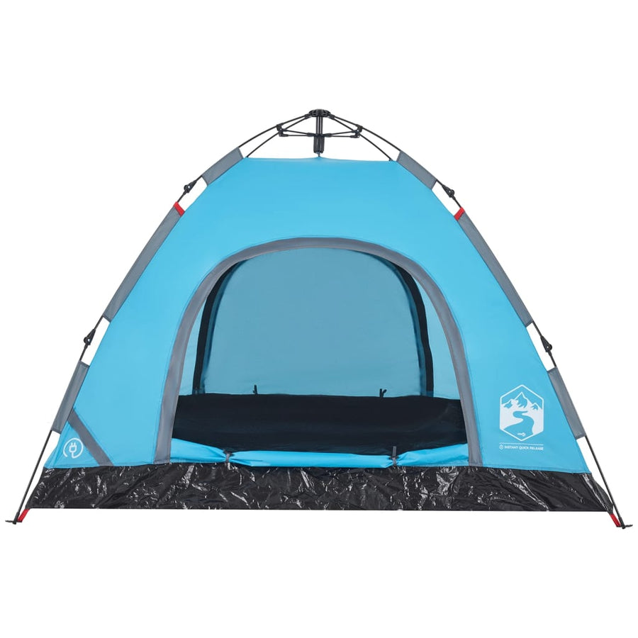 Tent 3-persoons snelontgrendeling blauw