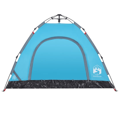 Tent 3-persoons snelontgrendeling blauw