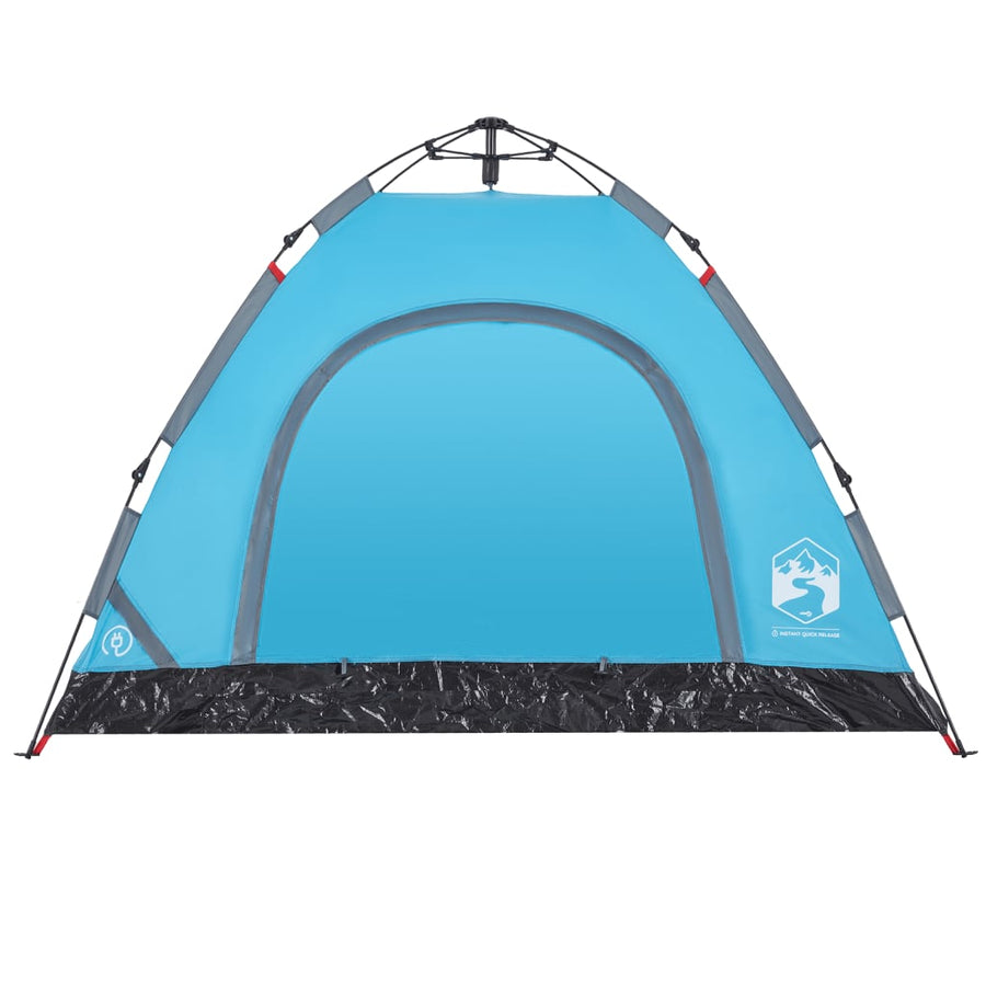 Tent 3-persoons snelontgrendeling blauw