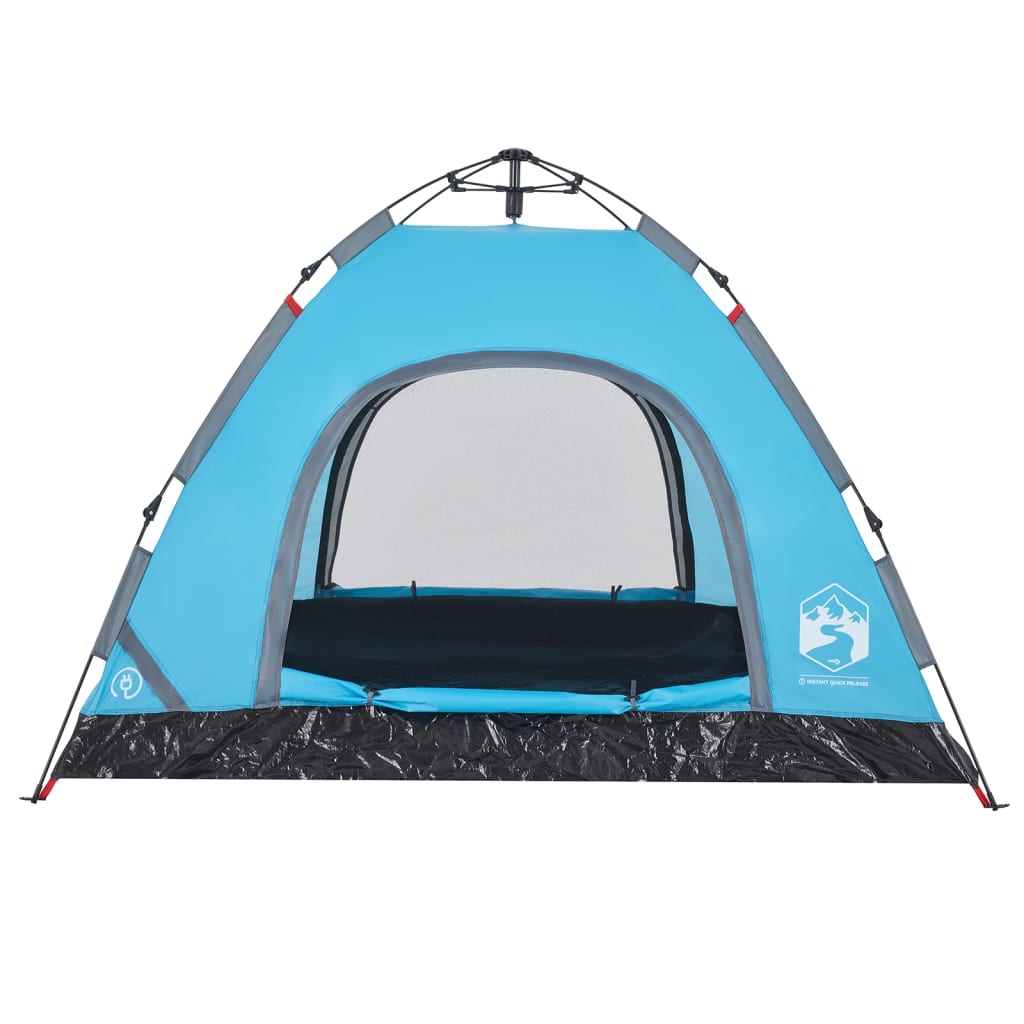 Tent 3-persoons snelontgrendeling blauw