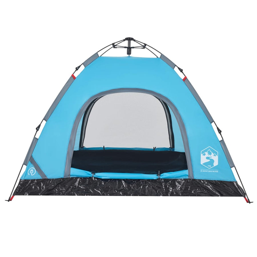 Tent 3-persoons snelontgrendeling blauw
