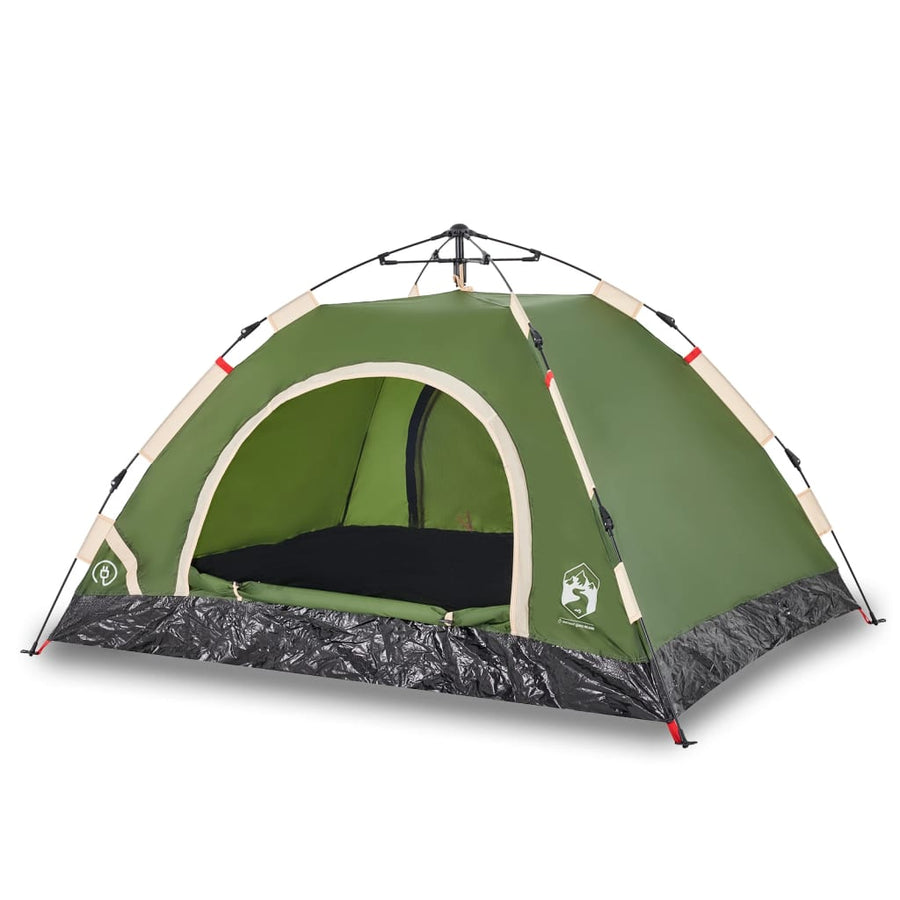 Tent 4-persoons snelontgrendeling groen