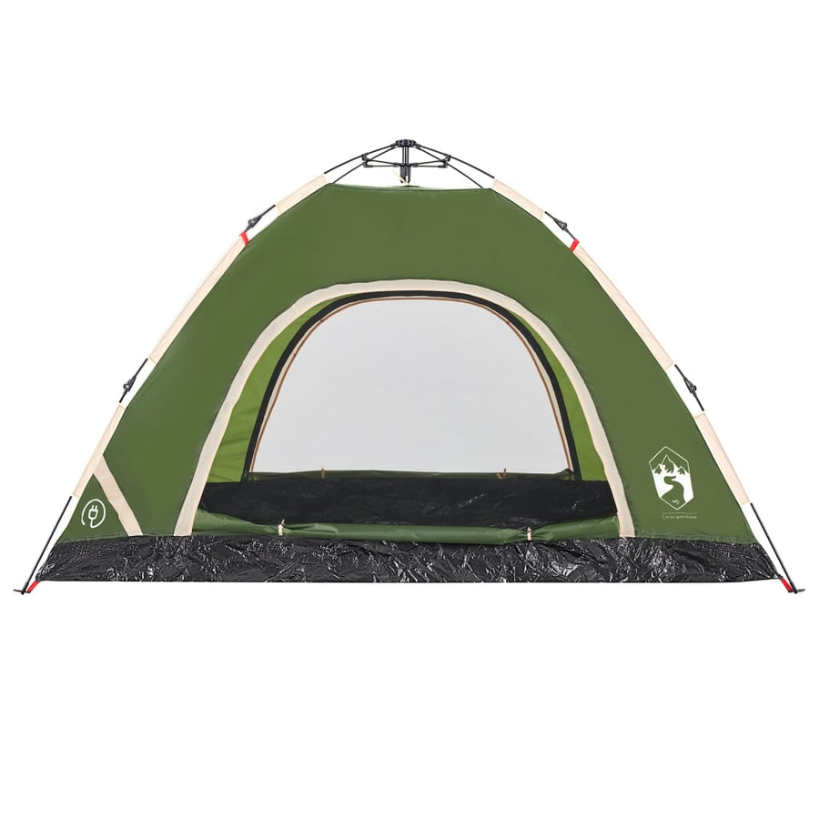 Tent 4-persoons snelontgrendeling groen