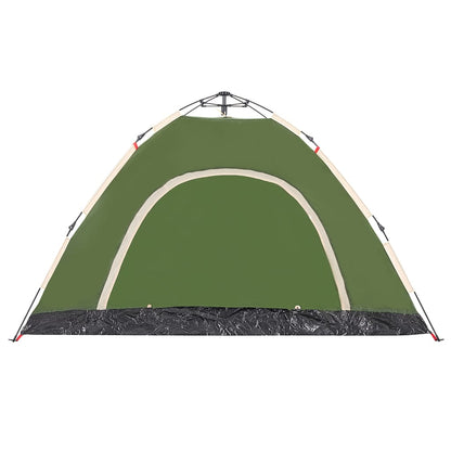 Tent 4-persoons snelontgrendeling groen