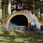 4-person quick-release tent grey and orange