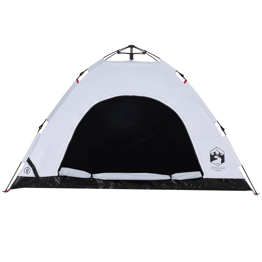 Tent 4-persoons snelontgrendeling verduisterende stof wit