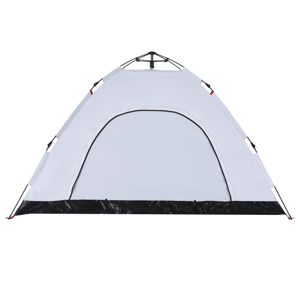 Tent 4-persoons snelontgrendeling verduisterende stof wit