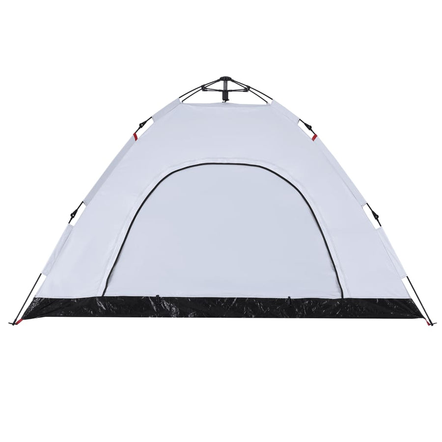 Tent 4-persoons snelontgrendeling verduisterende stof wit