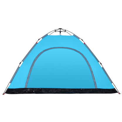 Tent 5-persoons snelontgrendeling blauw