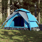 Dome tent 5-person quick release blue