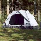 Dome tent 2-person quick release blackout fabric white