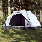 Dome tent 3-person quick-release blackout fabric white