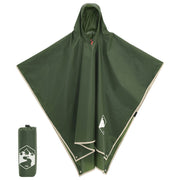 Regenponcho 223x145 cm groen 2-in-1