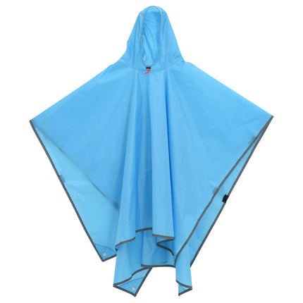 Regenponcho met capuchon 2-in-1 ontwerp 223x145 cm blauw