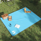 Picknickkleed 205x155 cm blauw met haringen