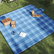 Picknickkleed 200x200 cm fluweel blauw