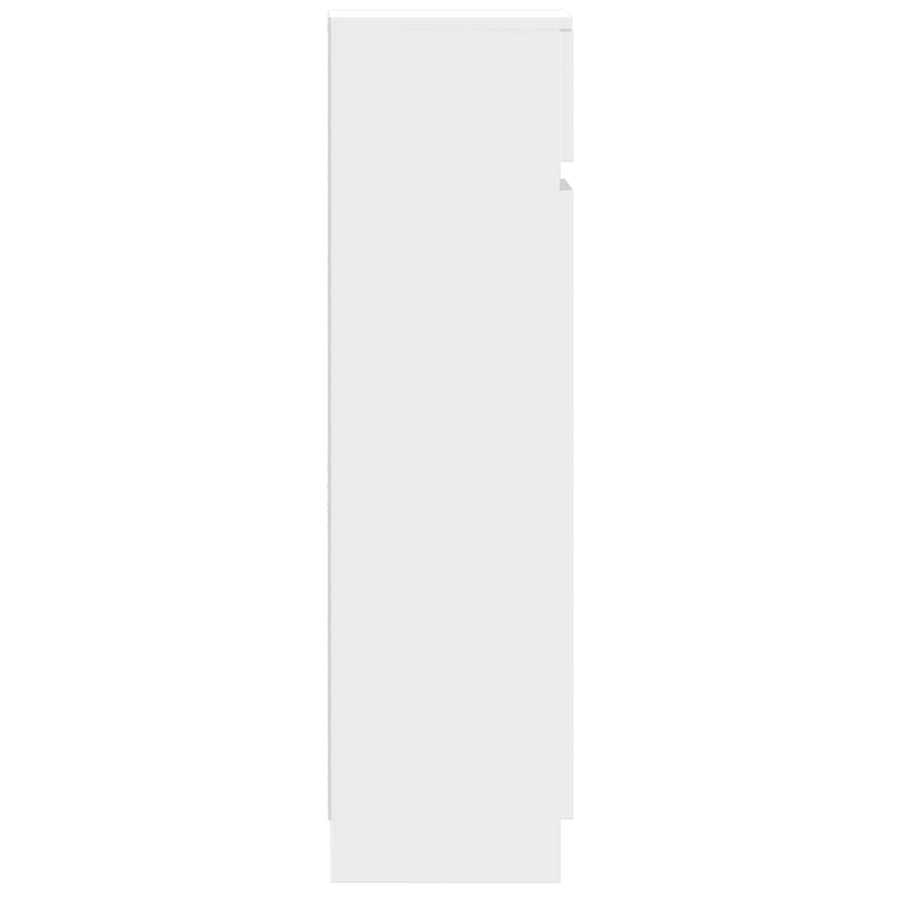 Schoenenkast 100,5x28x100 cm bewerkt hout wit