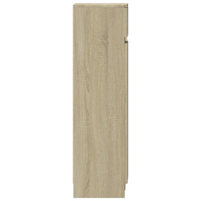 Schoenenkast 100,5x28x100 cm bewerkt hout sonoma eikenkleurig