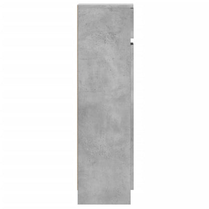 Schoenenkast 100,5x28x100 cm bewerkt hout betongrijs