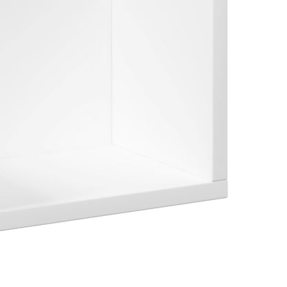 Wandkasten 2 st 99x18x16,5 cm bewerkt hout wit