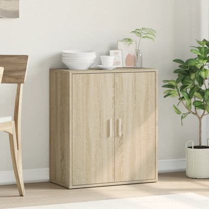Dressoir 60x31x70 cm bewerkt hout sonoma eikenkleurig