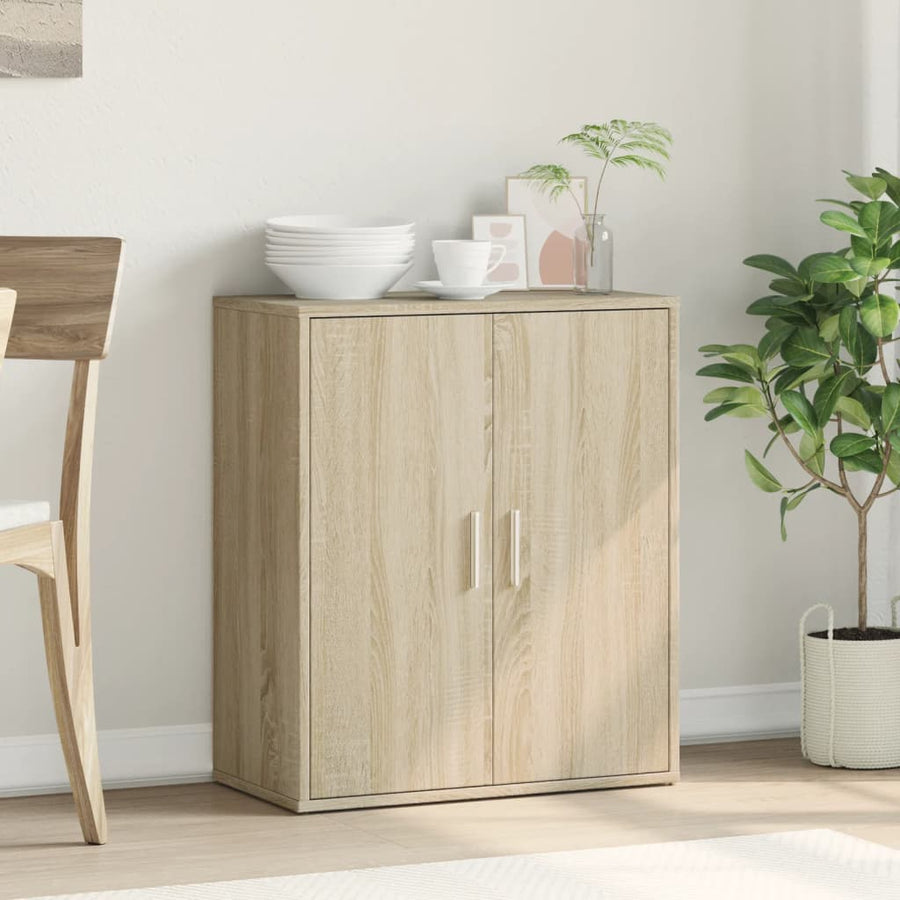 Dressoir 60x31x70 cm bewerkt hout sonoma eikenkleurig