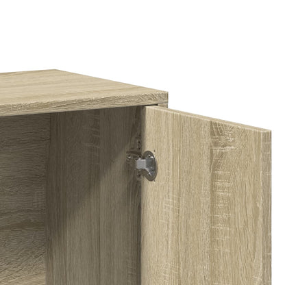 Dressoir 60x31x70 cm bewerkt hout sonoma eikenkleurig