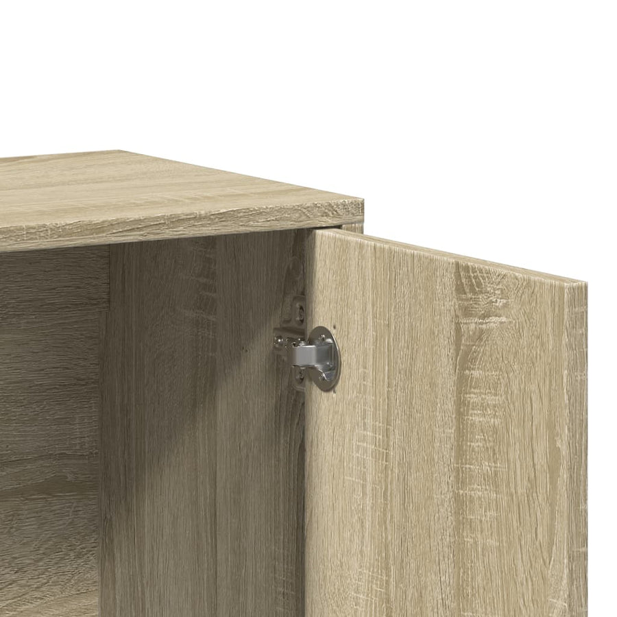 Dressoir 60x31x70 cm bewerkt hout sonoma eikenkleurig