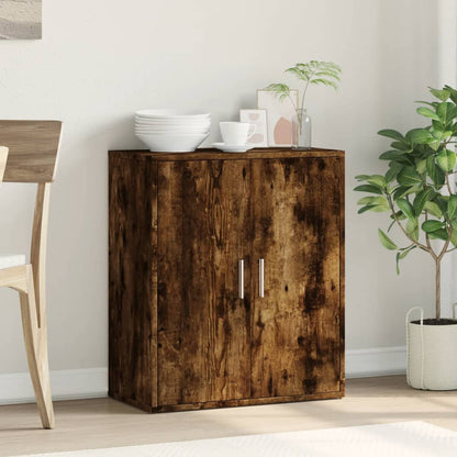Dressoir 60x31x70 cm bewerkt hout gerookt eikenkleurig