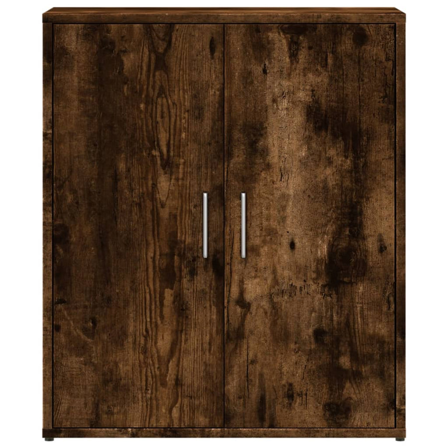 Dressoir 60x31x70 cm bewerkt hout gerookt eikenkleurig